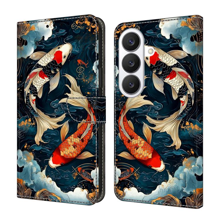 For Galaxy S26 5G Crystal-Like Painted Vegan Leather Phone Case(Fish)