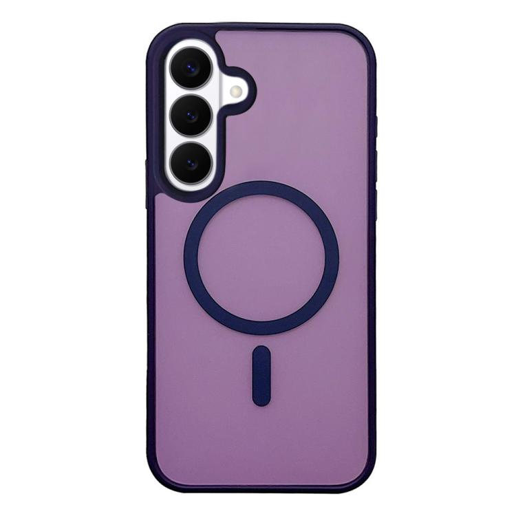 For Galaxy S26 5G Frosted Skin Feel MagSafe Phone Case(Dark Purple)