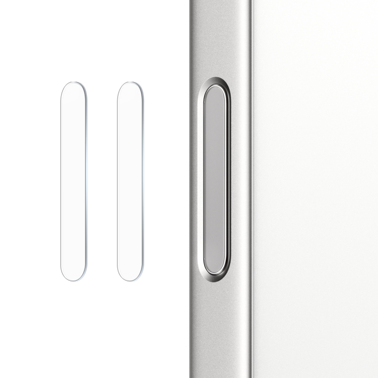 For iPhone 16 / 16 Plus / 16 Pro / 16 Pro Max NORTHJO 2Pcs Camera Control Button Protector Tempered Glass Film(透明)