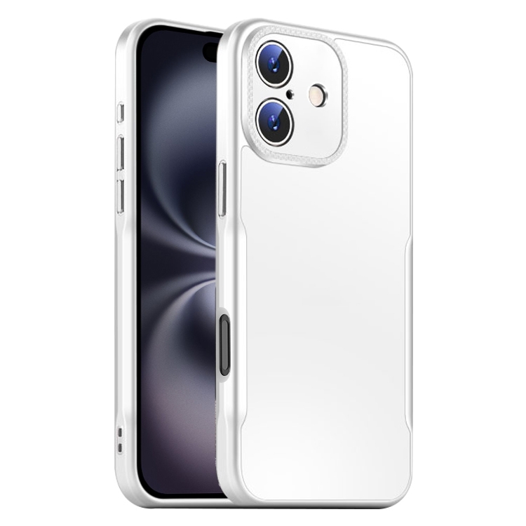 For iPhone 16 Blade Slim AG Matte Shockproof Phone Case(White)