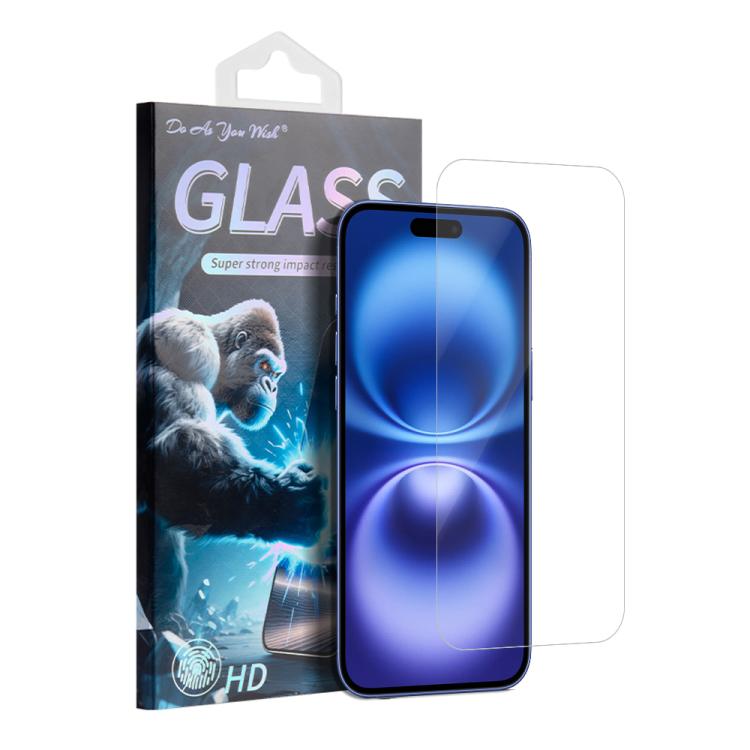 For iPhone 16 Do As You Wish HD Tempered Glass Film(Transparent)