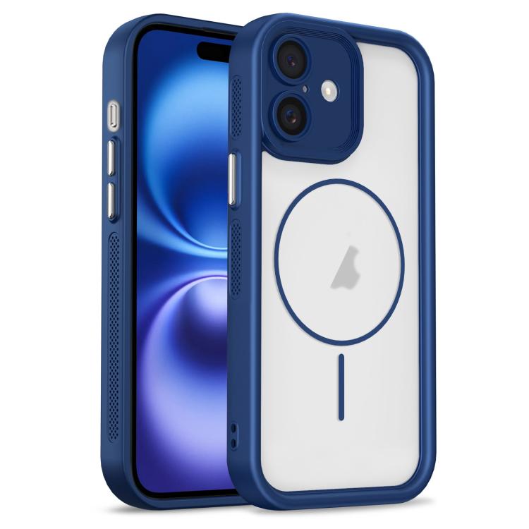 For iPhone 16 Heavenly Eye Magnetic TPU Hybrid PC Phone Case(Blue)
