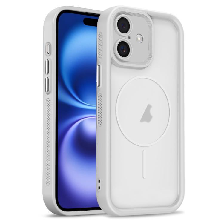 For iPhone 16 Heavenly Eye Magnetic TPU Hybrid PC Phone Case(Grey)