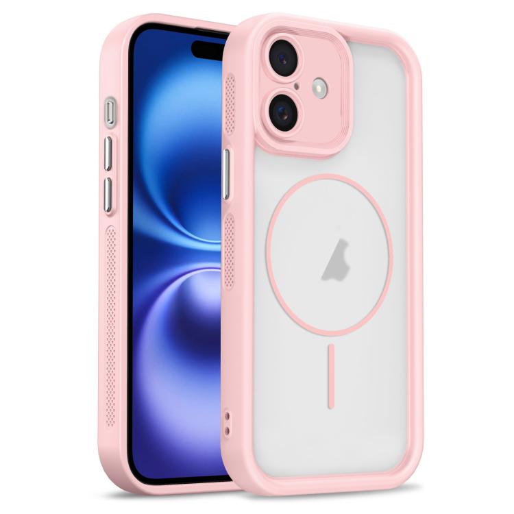 For iPhone 16 Heavenly Eye Magnetic TPU Hybrid PC Phone Case(Pink)