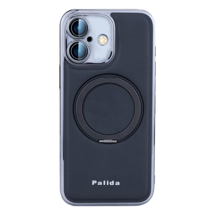 For iPhone 16 Palida M1 360 Degree Rotating Holder Magnetic Phone Case(Black)
