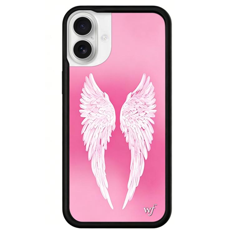 For iPhone 16 WildFlow Fairy Tales Series Pattern Phone Case(Angel Wings)