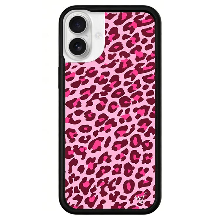 For iPhone 16 WildFlow Floral Series Pattern Phone Case(Wild Leopard Print)