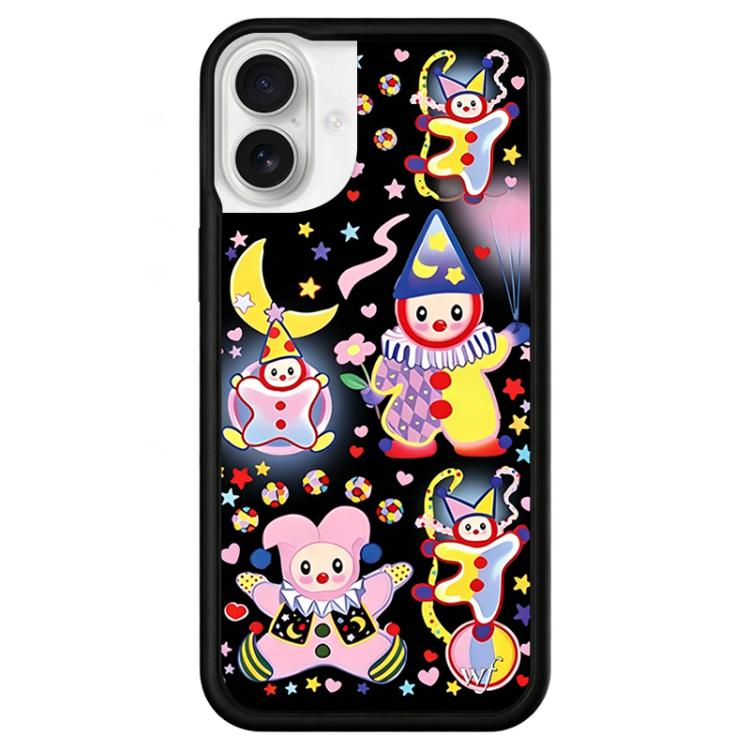For iPhone 16 WildFlow Party Series Pattern Phone Case(Happy Party)