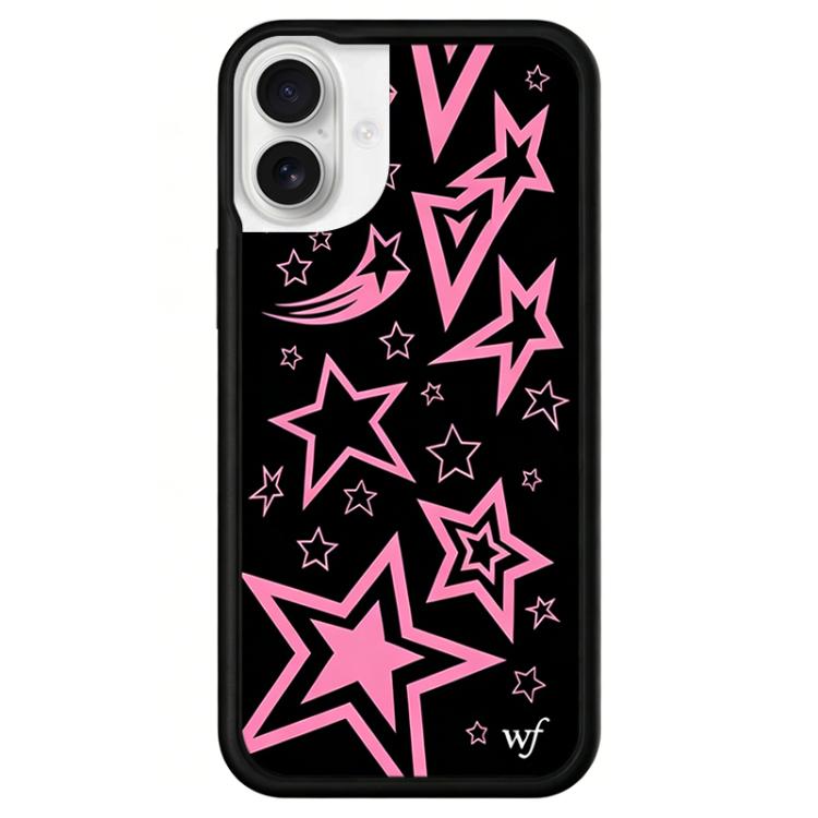 For iPhone 16 WildFlow Stars Series Pattern Phone Case(Super Stars)