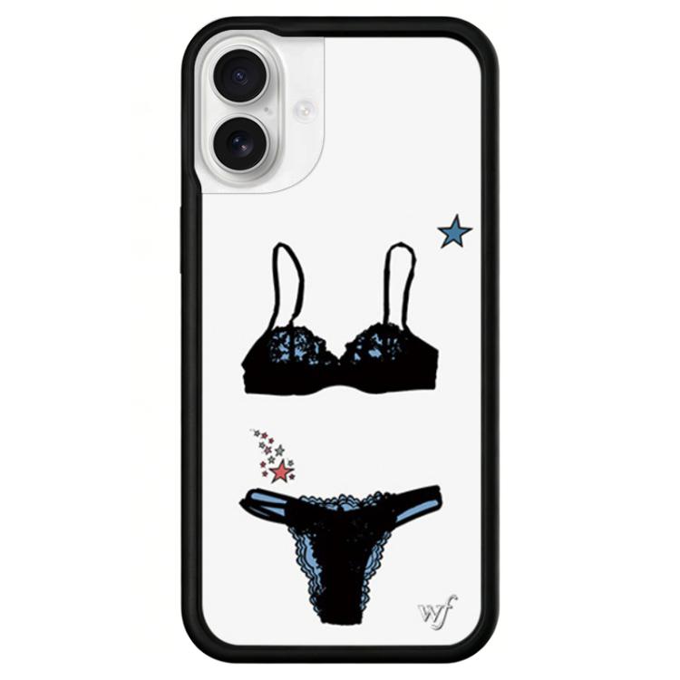 For iPhone 16 WildFlow Trendy Clothing Series Pattern Phone Case(Underwear)
