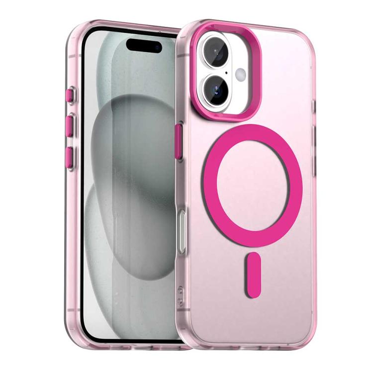 For iPhone 17 Candy Magsafe PC Hybrid TPU Phone Case(Red)