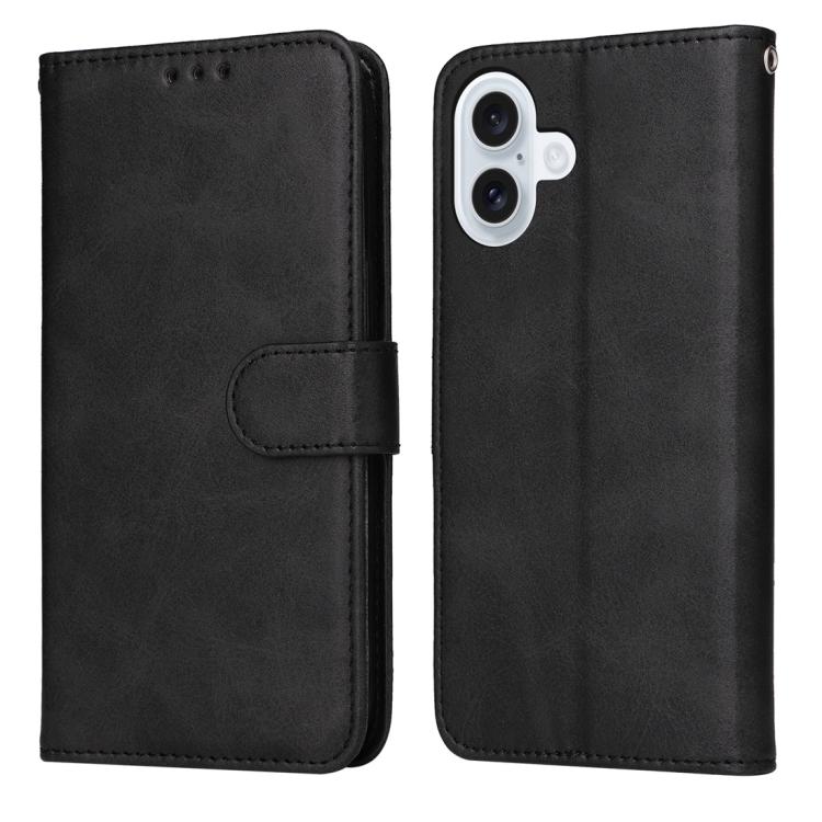 For iPhone 17 Classic Calf Texture Flip Leather Phone Case(Black)
