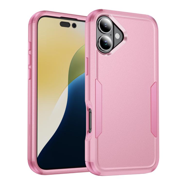For iPhone 17 Commuter Shockproof TPU + PC Phone Case(Pink)