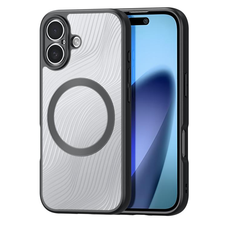 For iPhone 17 DUX DUCIS Aimo Mag Series TPU + PC MagSafe Frosted Feel Phone Case(Black)