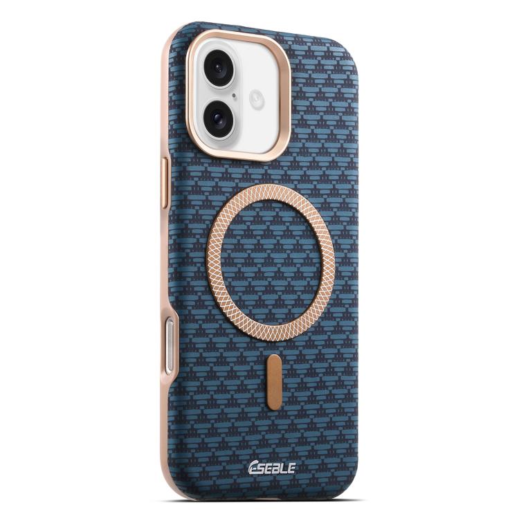 For iPhone 17 ESEBLE L3 Triangular Shield Metal Lens Magnetic Phone Case(Royal Blue)
