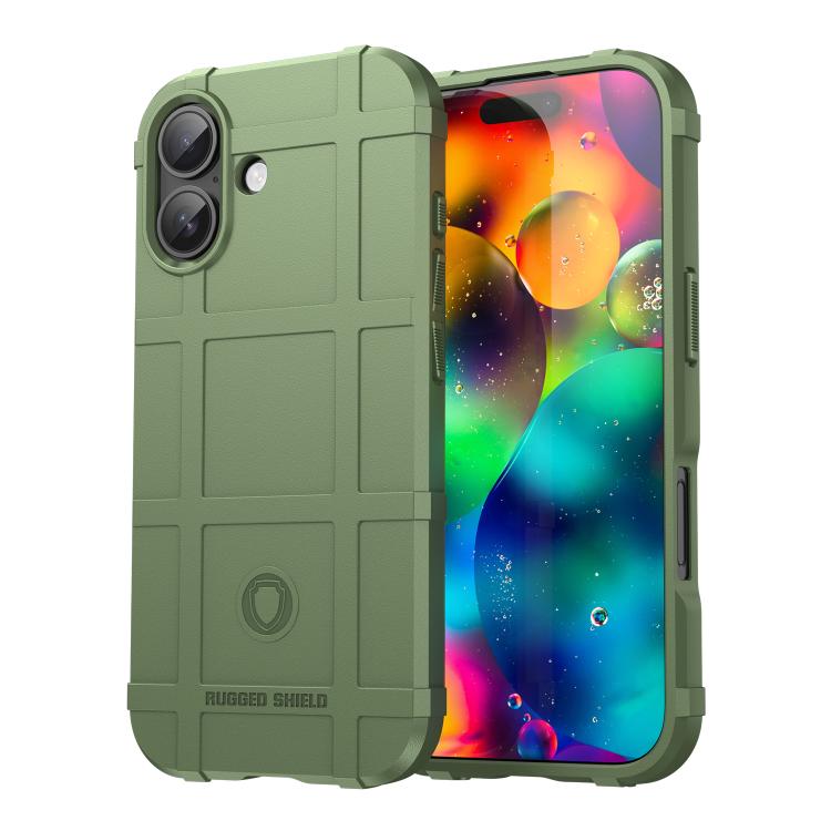 For iPhone 17 Full Coverage Shockproof TPU Phone Case(Green)