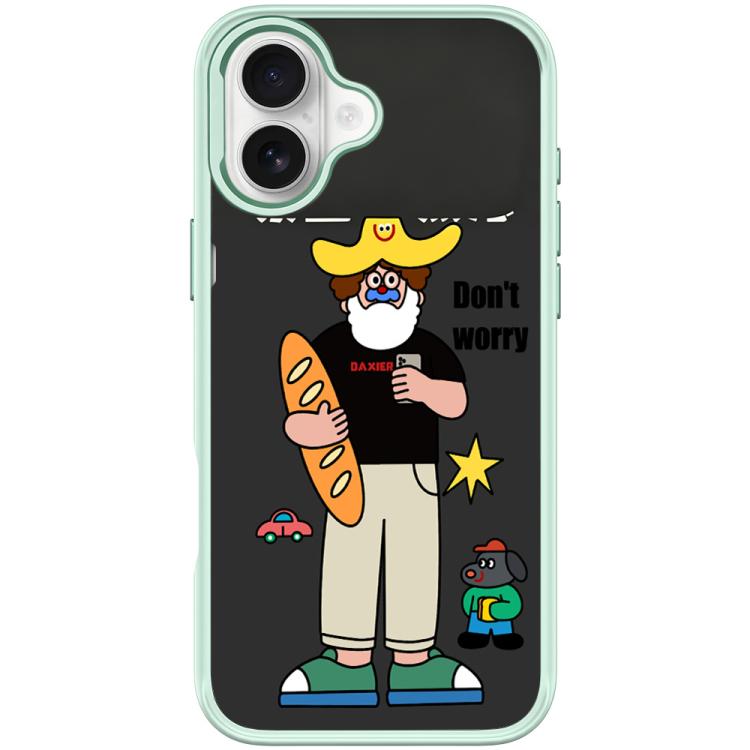 For iPhone 17 Not Anxiety Pattern Magnetic Phone Case(Light Green)
