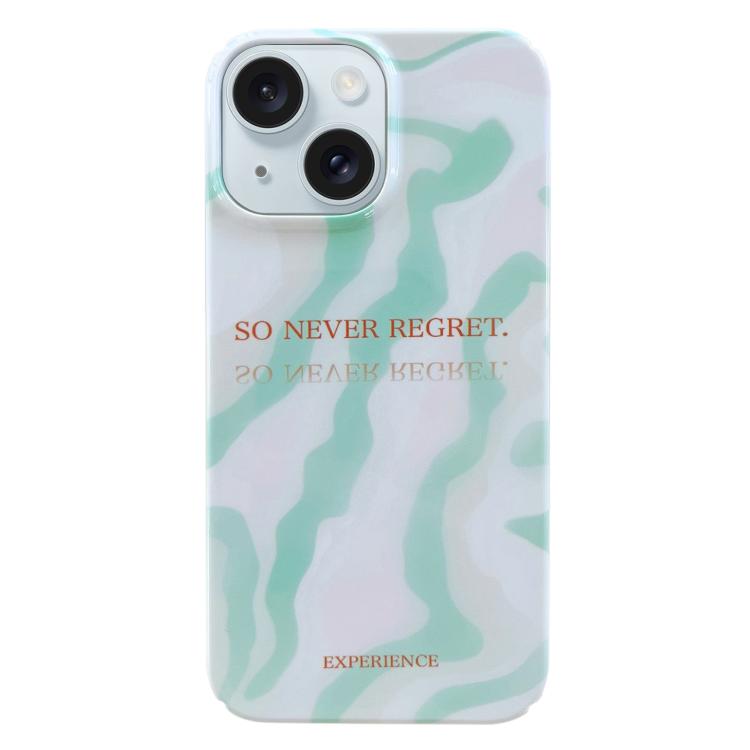 For iPhone 17 Painted Pattern PC Phone Case(Matcha Green)