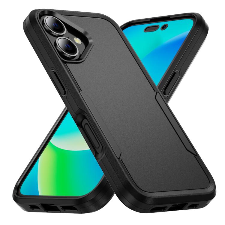 For iPhone 17 Pioneer Armor Heavy Duty PC + TPU Phone Case(Black)