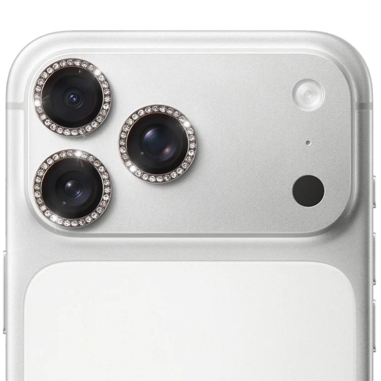 For iPhone 17 Pro 9H Point Drill Camera Lens Protector Ring(Black)