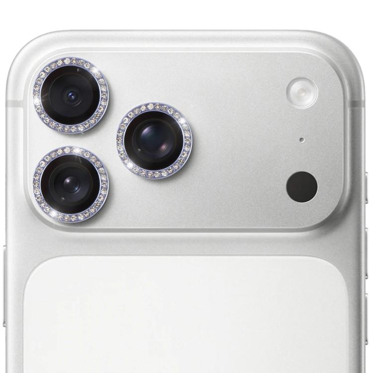 For iPhone 17 Pro 9H Point Drill Camera Lens Protector Ring(Light Blue)