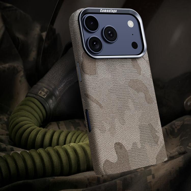 For iPhone 17 Pro Camouflage Full Coverage Magnetic Shockproof Phone Case(Titanium Gray)