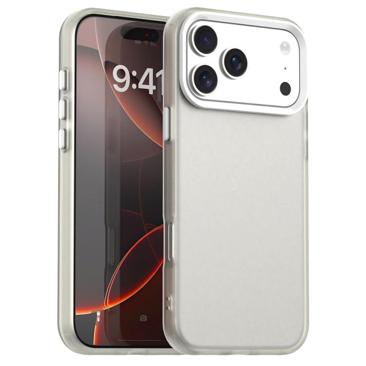 For iPhone 17 Pro Candy PC Hybrid TPU Shockproof Phone Case(White)