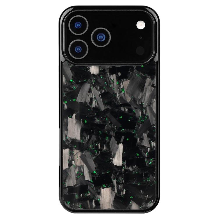 For iPhone 17 Pro Carbon Fibre PC + TPU Magnetic Phone Case(Green)