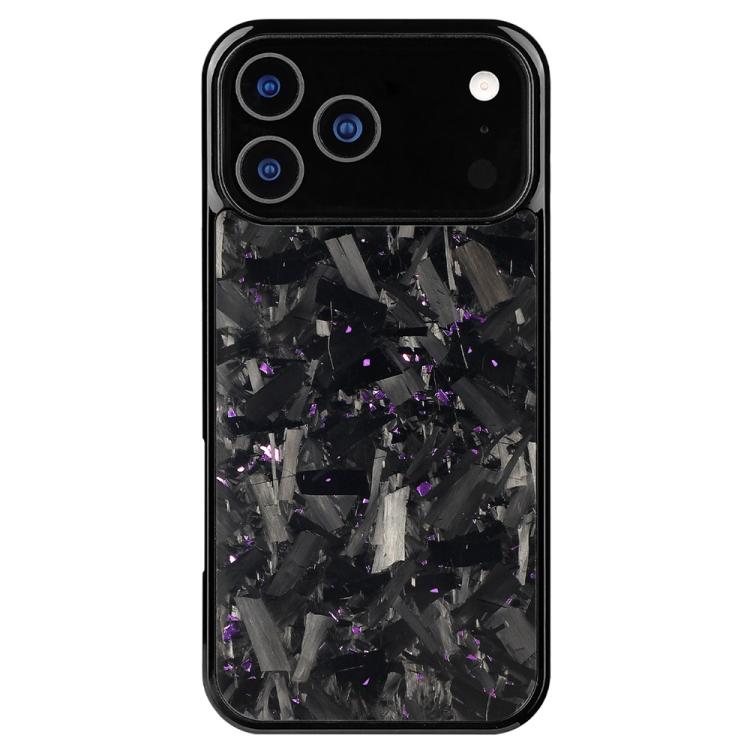 For iPhone 17 Pro Carbon Fibre PC + TPU Magnetic Phone Case(Purple)