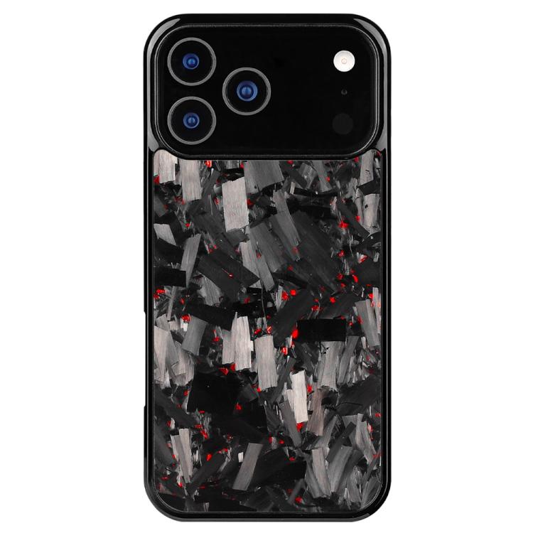 For iPhone 17 Pro Carbon Fibre PC + TPU Magnetic Phone Case(Red)