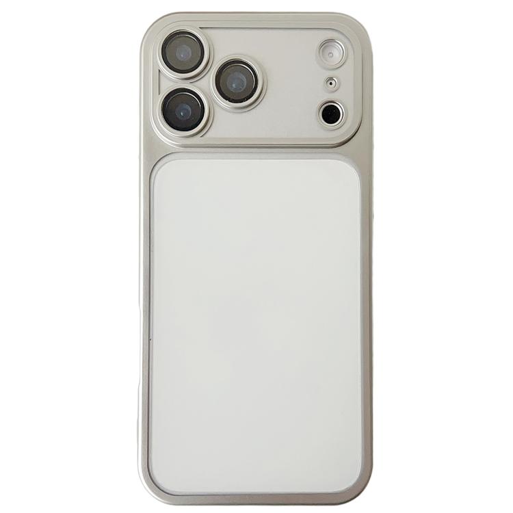 For iPhone 17 Pro Change to 17 Series Electroplated Frosted TPU Phone Case(Silver)