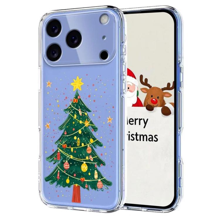 For iPhone 17 Pro Christmas-themed Printed TPU Phone Case(Christmas Tree)