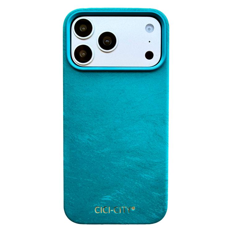 For iPhone 17 Pro CICI-CITY CH-67 Velvet Invisible Magnetic Solid Color Phone Case(Coffee)