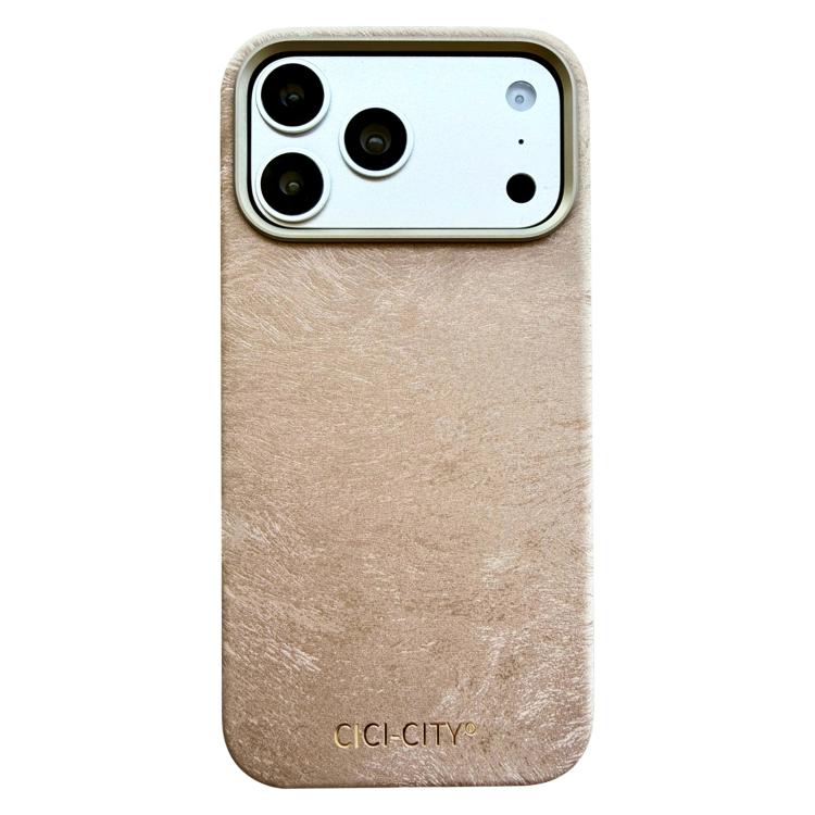 For iPhone 17 Pro CICI-CITY CH-67 Velvet Invisible Magnetic Solid Color Phone Case(Grey)