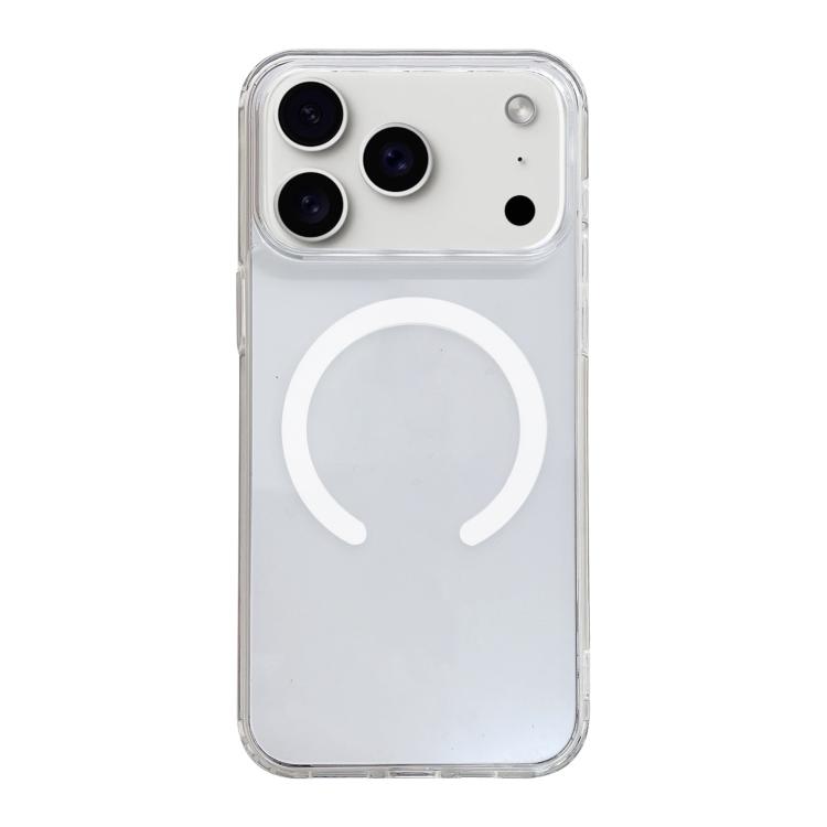 For iPhone 17 Pro Clear Acrylic TPU MagSafe Phone Case(Transparent)
