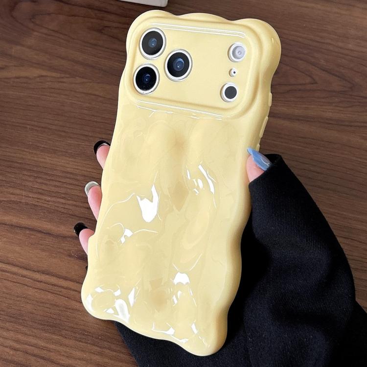 For iPhone 17 Pro Cloud-Style TPU Shockroof Phone Case(Yellow)