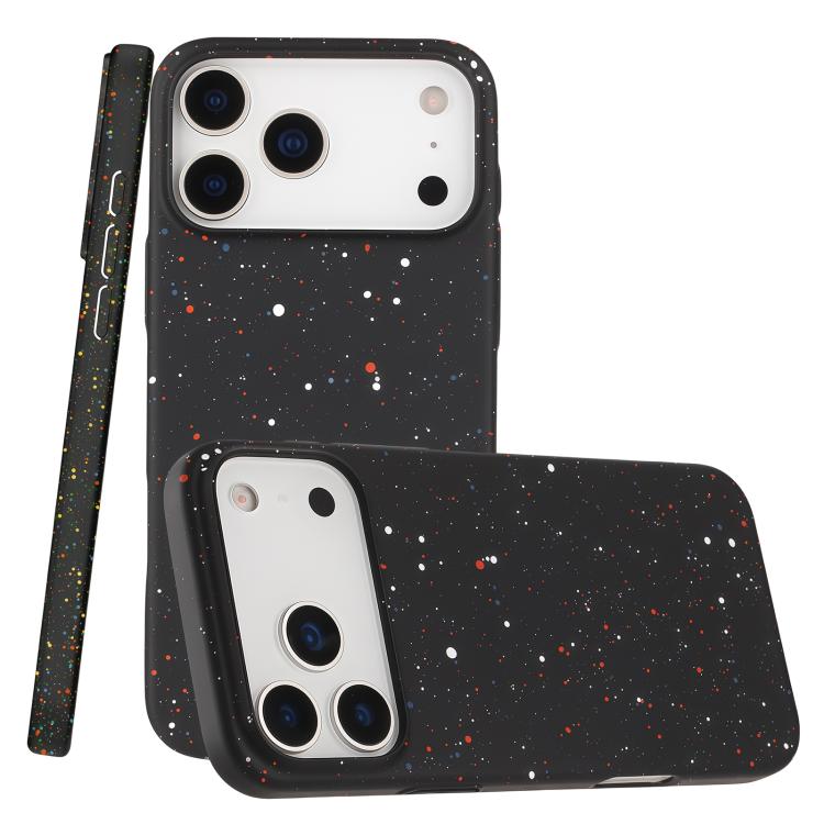 For iPhone 17 Pro Colorful Inkjet Magnetic MagSafe PC Phone Case(Black)