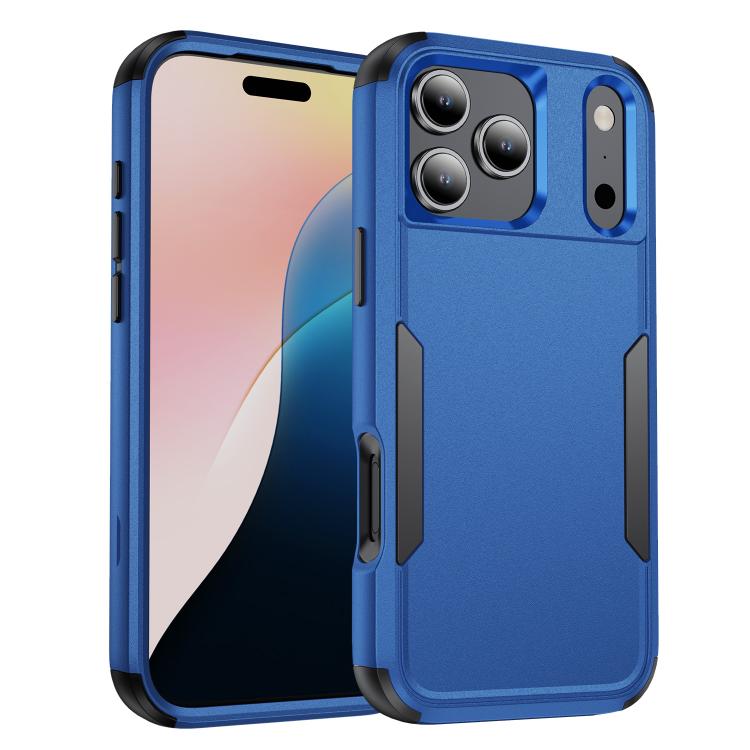 For iPhone 17 Pro Commuter Shockproof TPU + PC Phone Case(Royal Blue+Black)