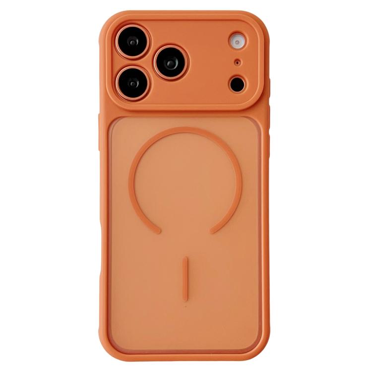 For iPhone 17 Pro Cooling Skin Feel Magnetic Phone Case(Orange)