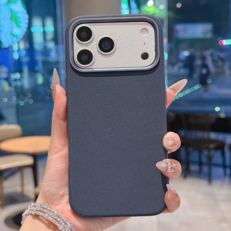 For iPhone 17 Pro Dotted Texture Full Coverage Shockproof Magnetic Phone Case(Blue)
