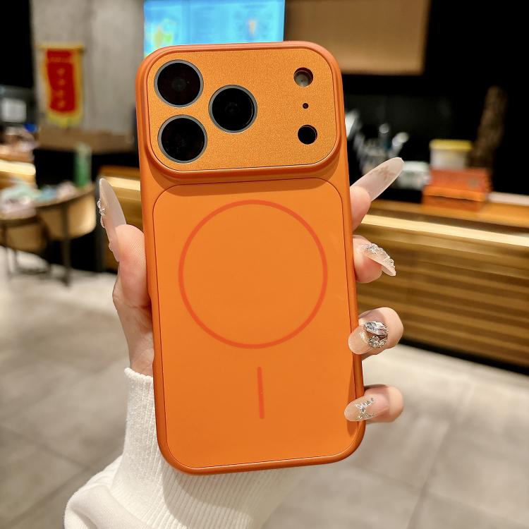For iPhone 17 Pro Dunjia Organic Silicone MagSafe Shockproof Phone Case(Orange)