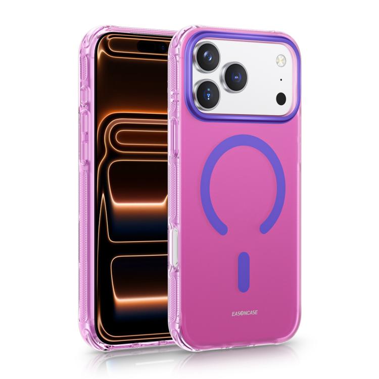 For iPhone 17 Pro EASONCASE IMD Dual-Sided Coating Airbag Shockproof Magnetic Phone Case(Pink)