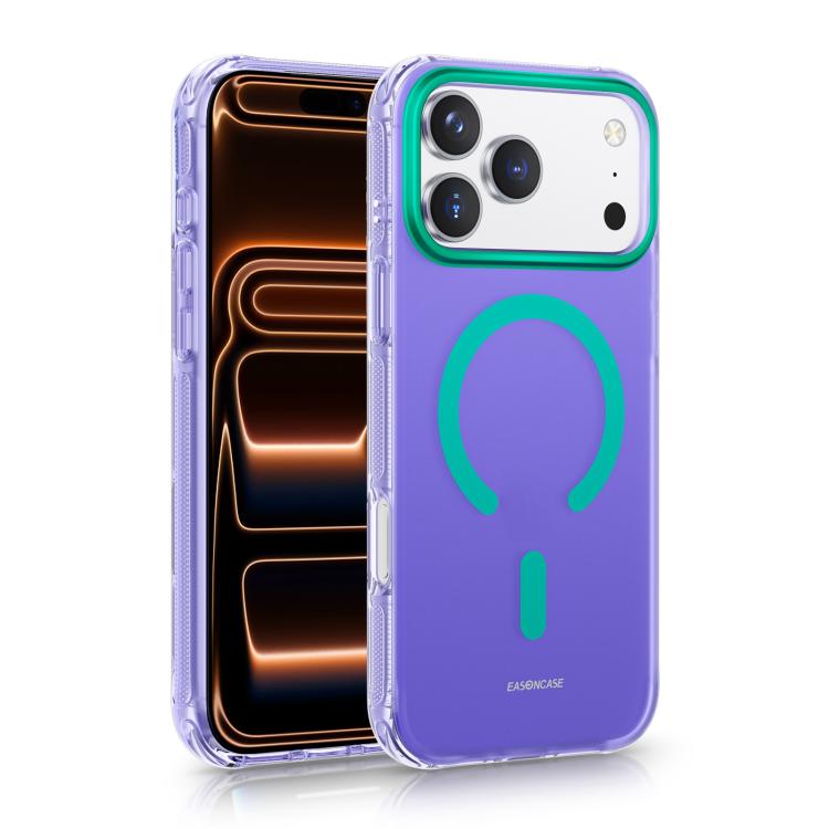 For iPhone 17 Pro EASONCASE IMD Dual-Sided Coating Airbag Shockproof Magnetic Phone Case(Purple)