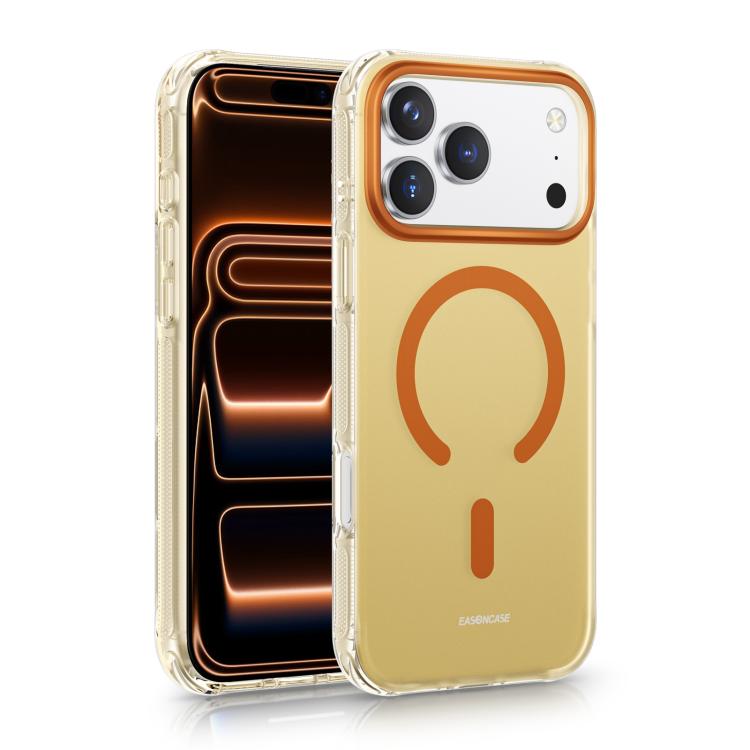 For iPhone 17 Pro EASONCASE IMD Dual-Sided Coating Airbag Shockproof Magnetic Phone Case(Yellow)
