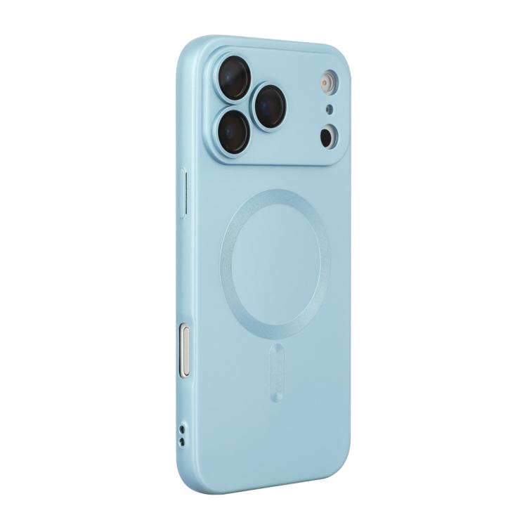 For iPhone 17 Pro ENKAY MagSafe Matte TPU Phone Case with Lens Film(Blue)