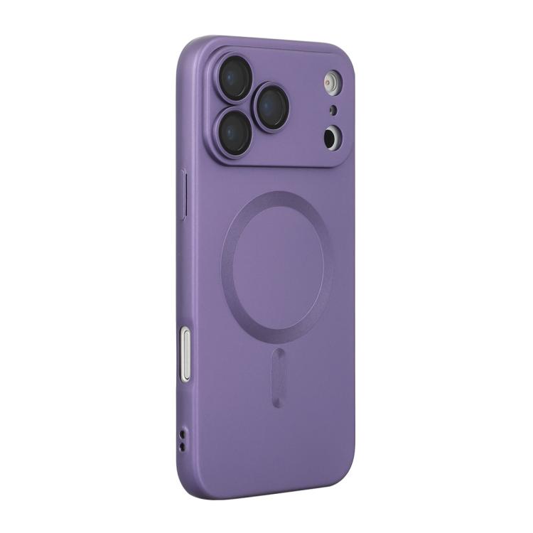 For iPhone 17 Pro ENKAY MagSafe Matte TPU Phone Case with Lens Film(Purple)