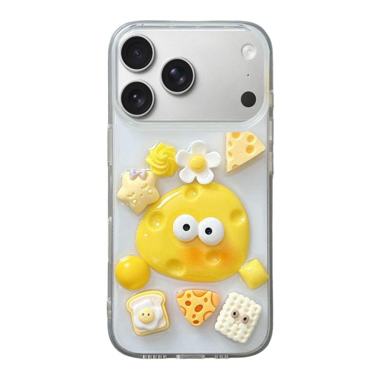 For iPhone 17 Pro Epoxy Acrylic Hybrid TPU Phone Case(Cheese)