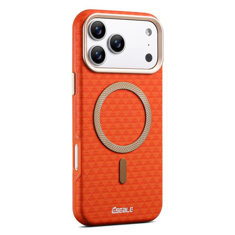For iPhone 17 Pro ESEBLE L3 Triangular Shield Metal Lens Magnetic Phone Case(Orange)