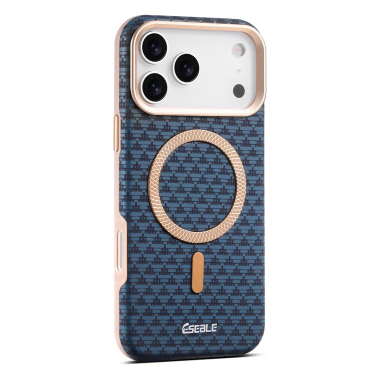 For iPhone 17 Pro ESEBLE L3 Triangular Shield Metal Lens Magnetic Phone Case(Royal Blue)