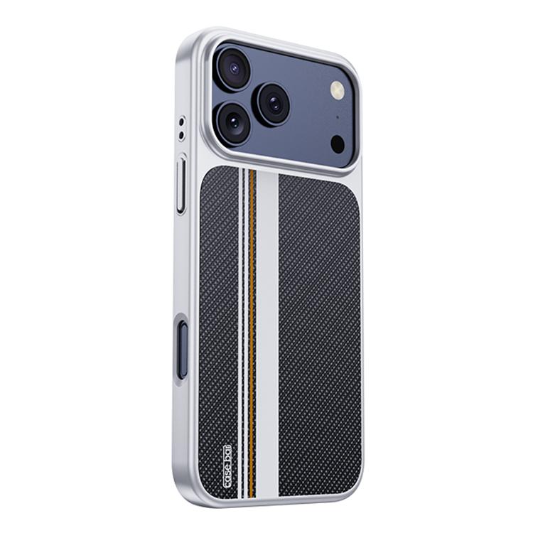 For iPhone 17 Pro Flower World Series Leather Magnetic TPU Phone Case(Coastal Black)